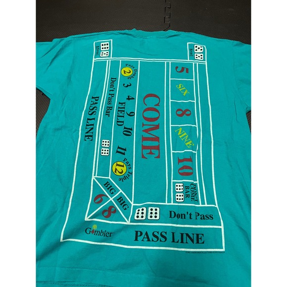 Vintage Gambling Casino 1993 Shirt Single Stitch AOP Size X-Large‎ Elite Edition - Picture 7 of 9